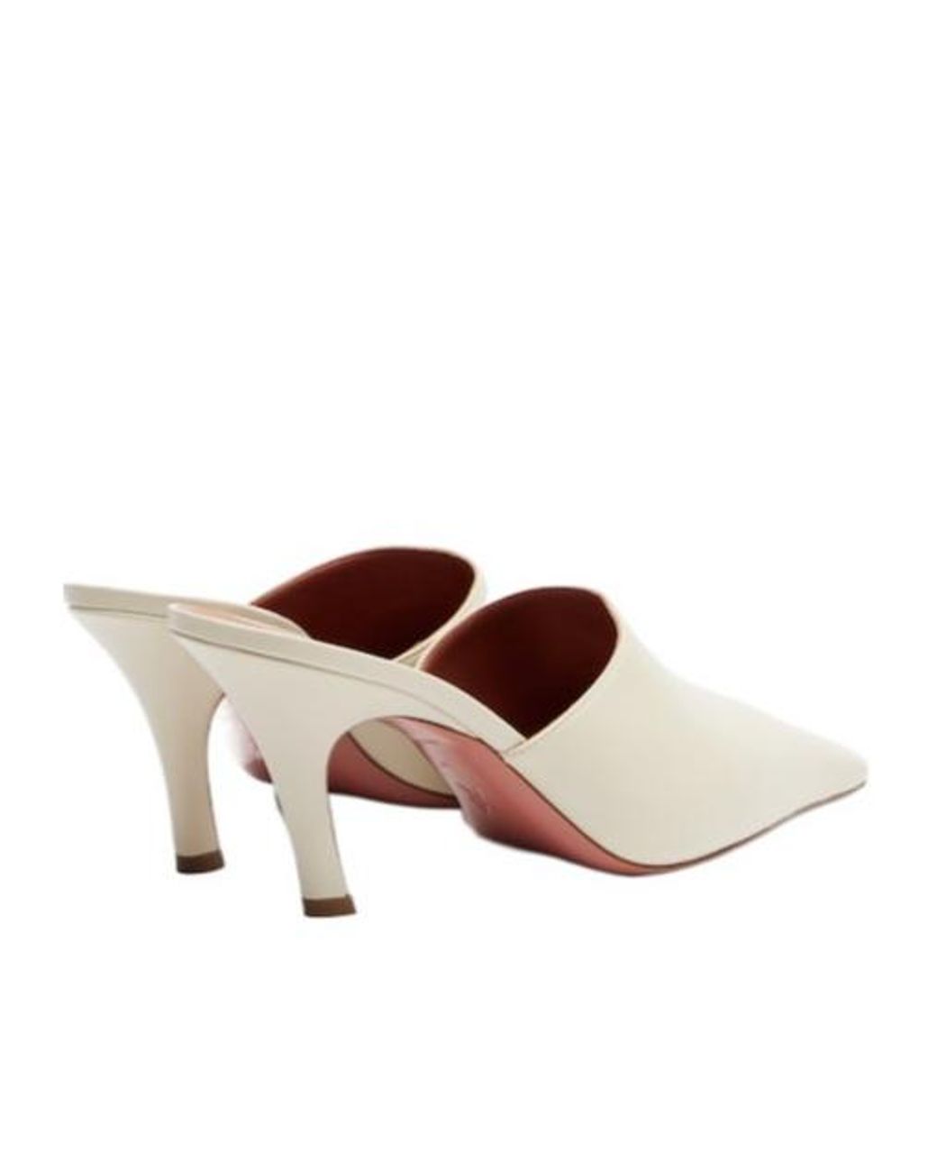 AMINA MUADDI White Leather Mules