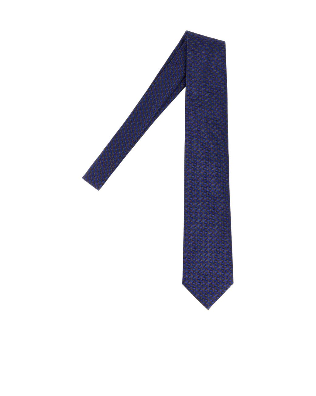 Brioni Blue Embroidered Tie for men