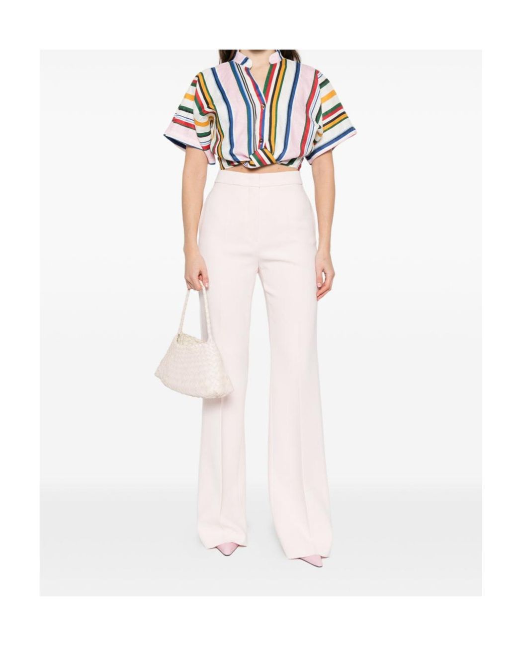 Max Mara White High Waist Casual Pants