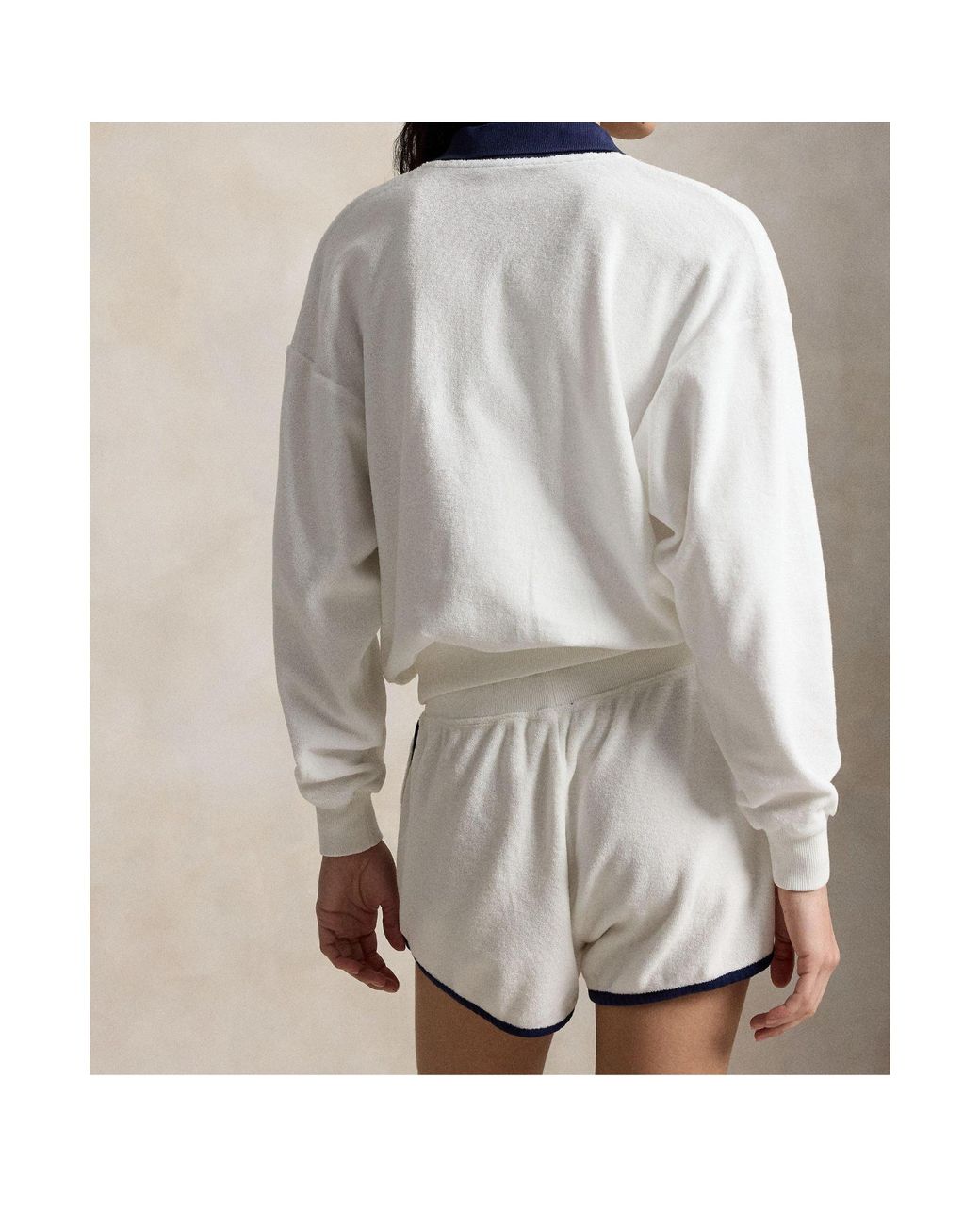 Polo Ralph Lauren White Long-Sleeved Polo Shirt