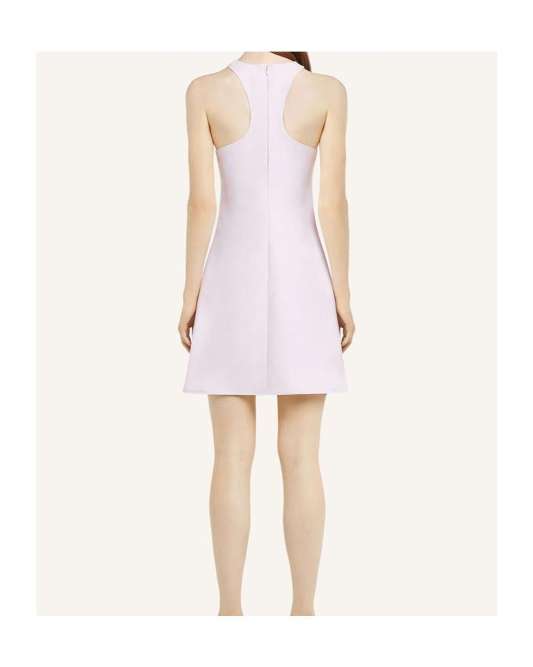 Courreges Pink Courrèges A-Line Racerback Sleeveless Dress