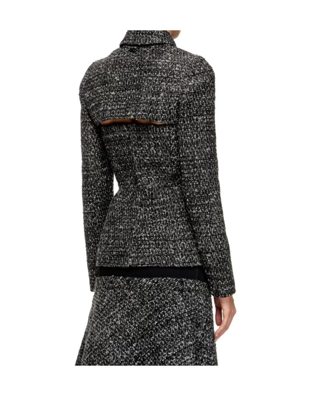 DIESEL Black G-Anne Cropped Blazer