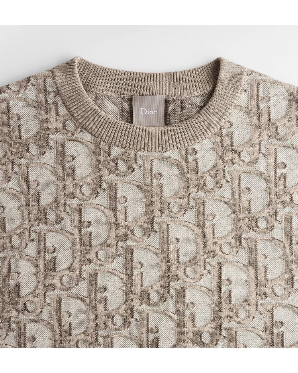 Dior White Oblique T-Shirt, Regular Fit for men