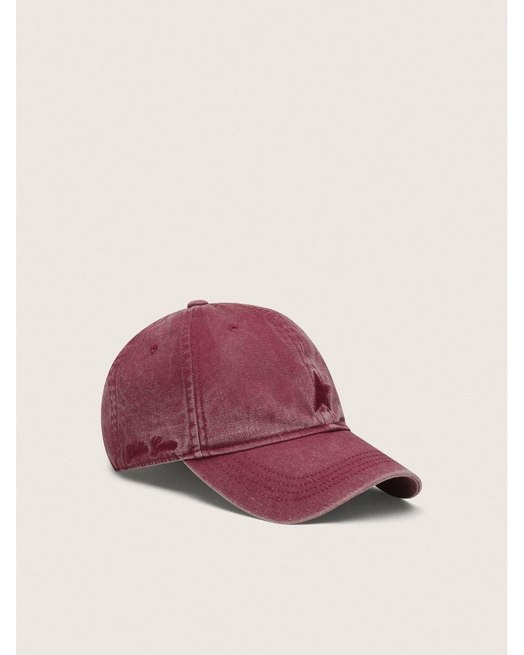Golden Goose Deluxe Brand Red Journey Star Baseball Cap for men