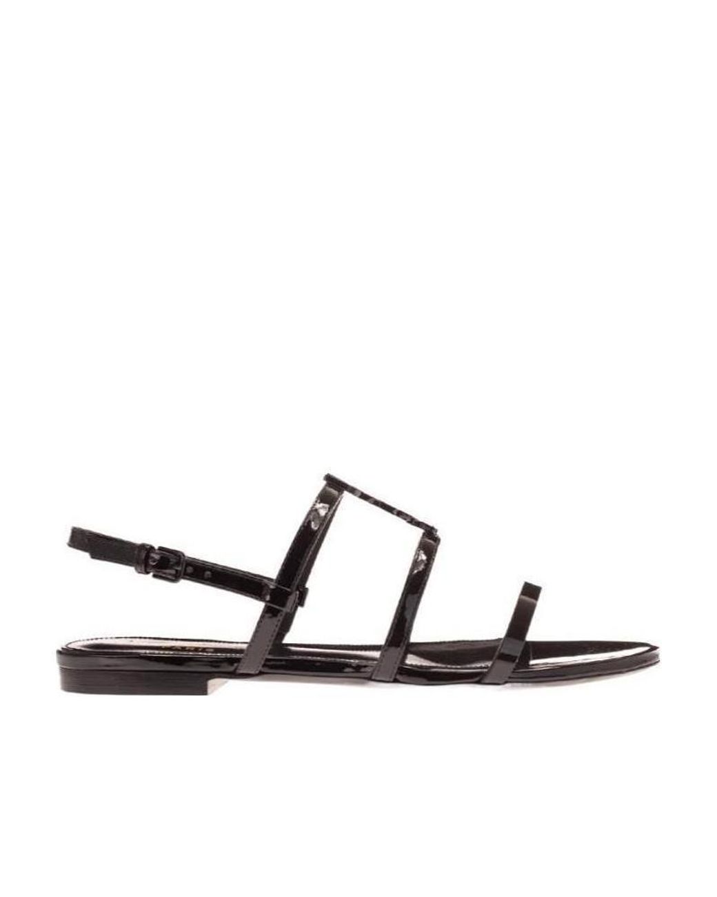 Saint Laurent Multicolor Cassandra Monogram Sandals