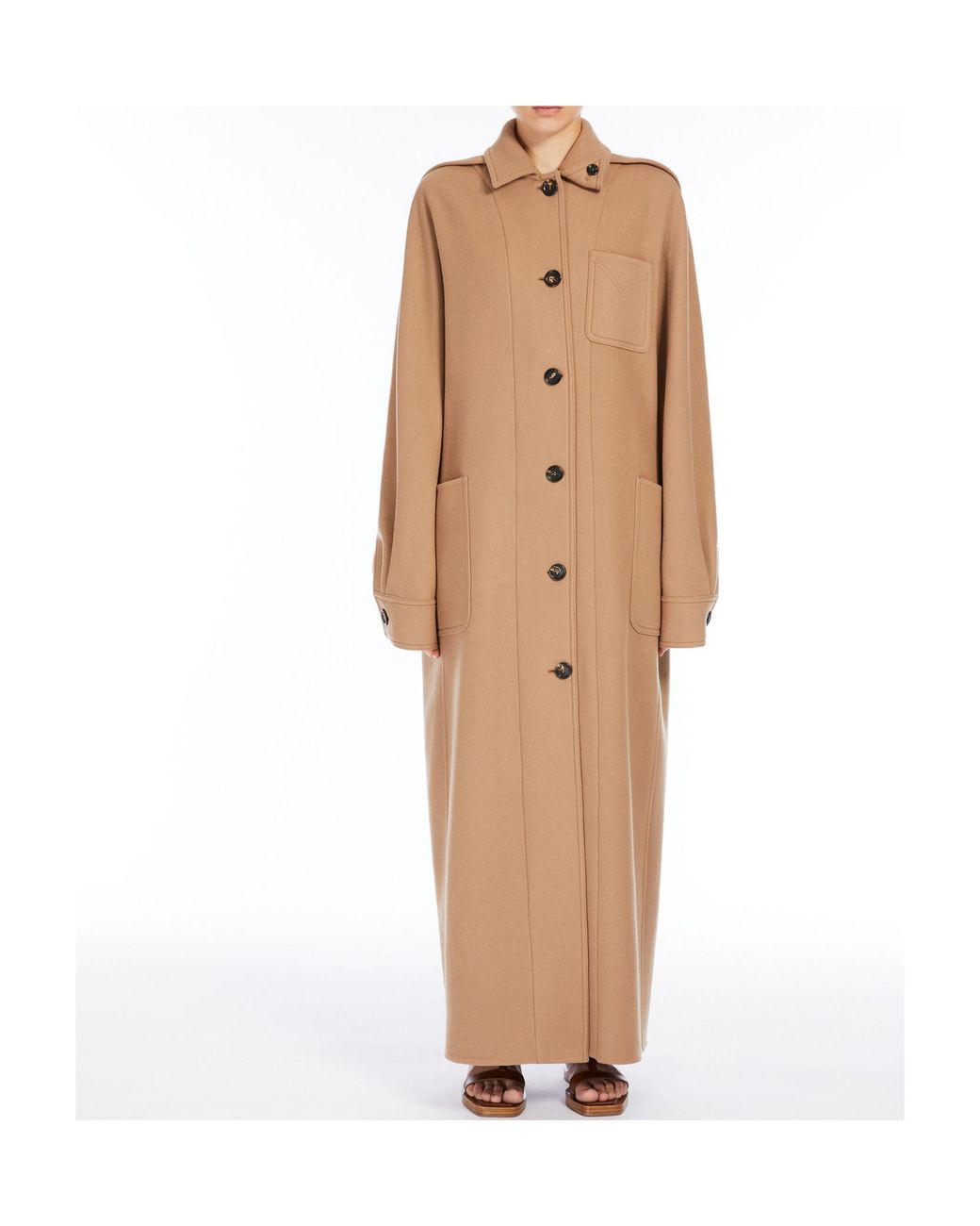 Max Mara Natural Single Breasted Coat