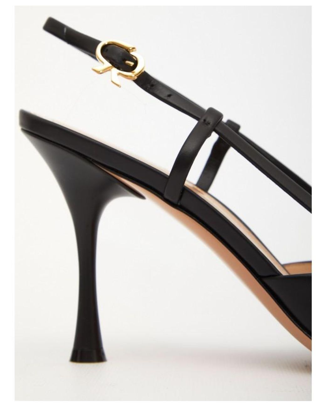 Gianvito Rossi Black Logo High Heels