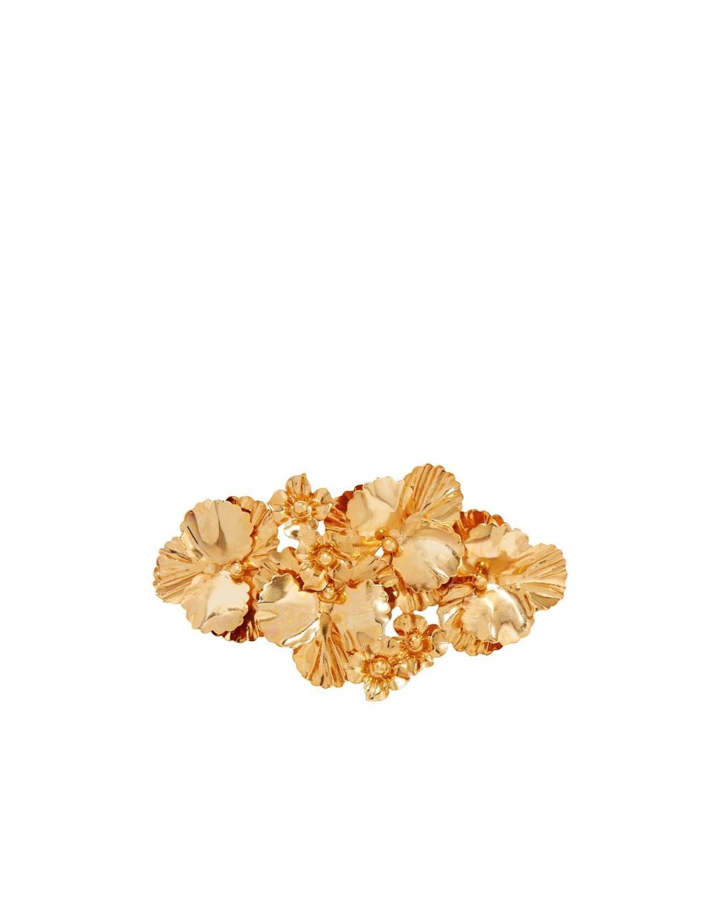 Jennifer Behr Metallic Panola Flower-Petal Hair Accessory