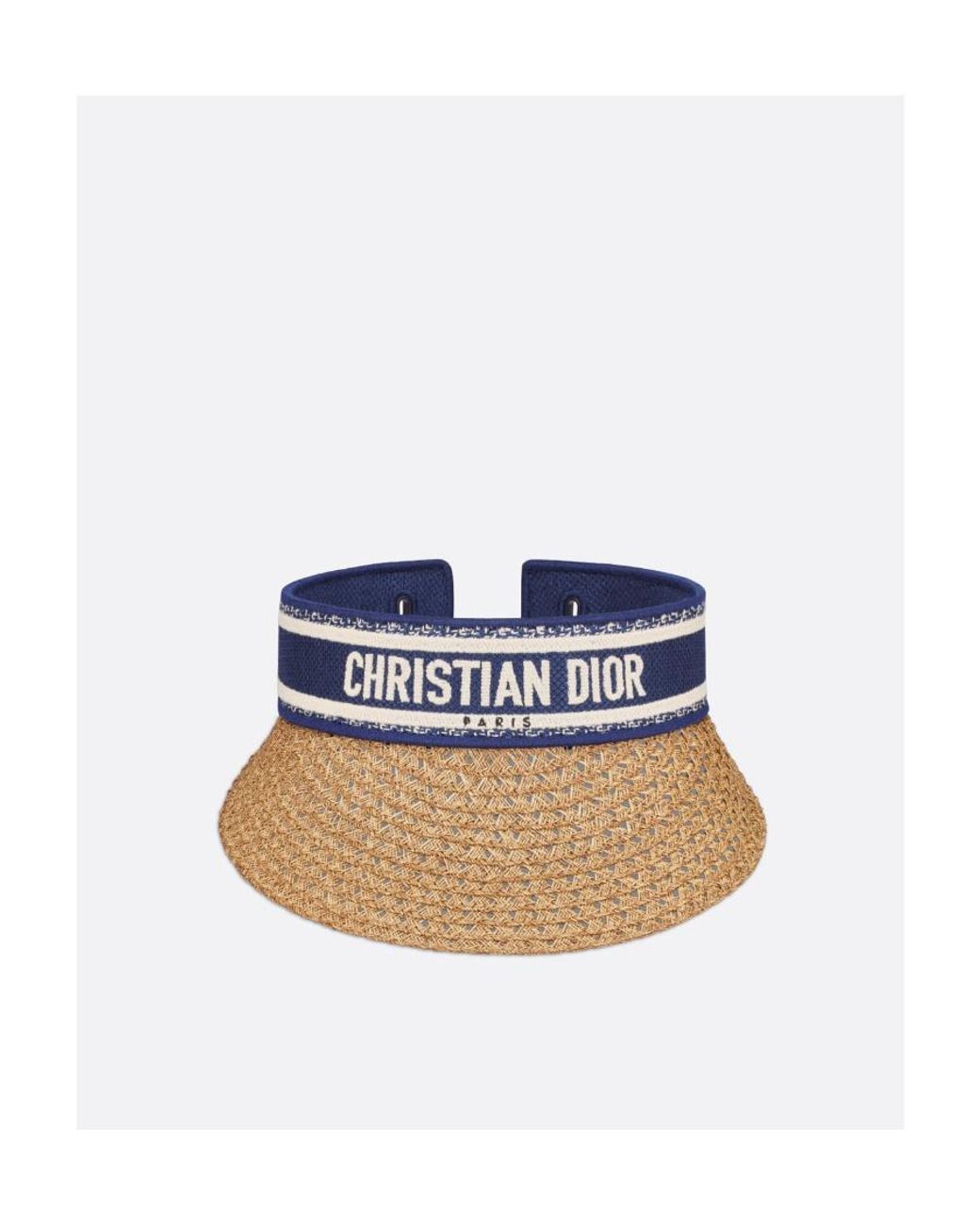 Dior White D-Ocean Visor With Mitzah