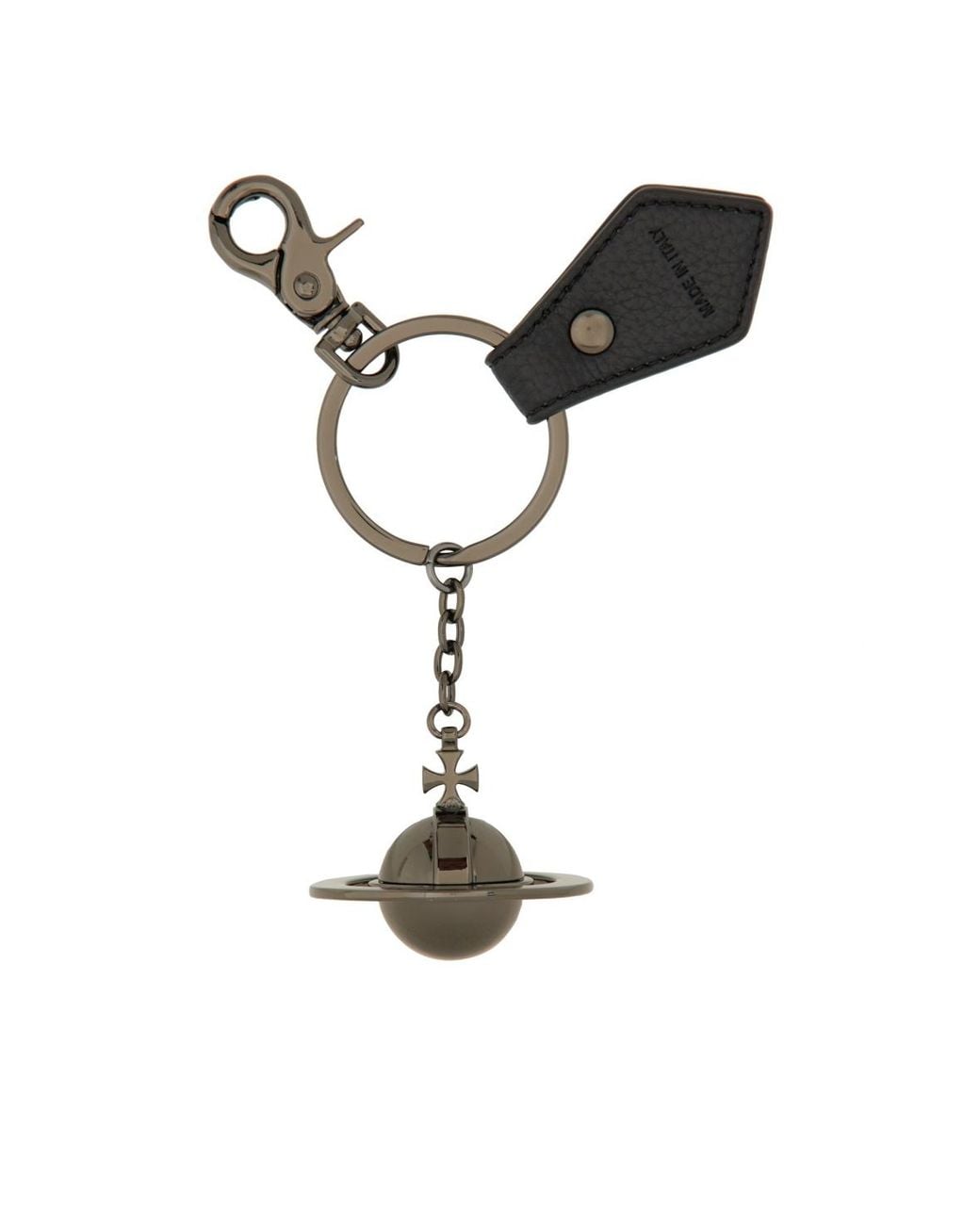 Vivienne Westwood Black 3D Orb Keyring for men