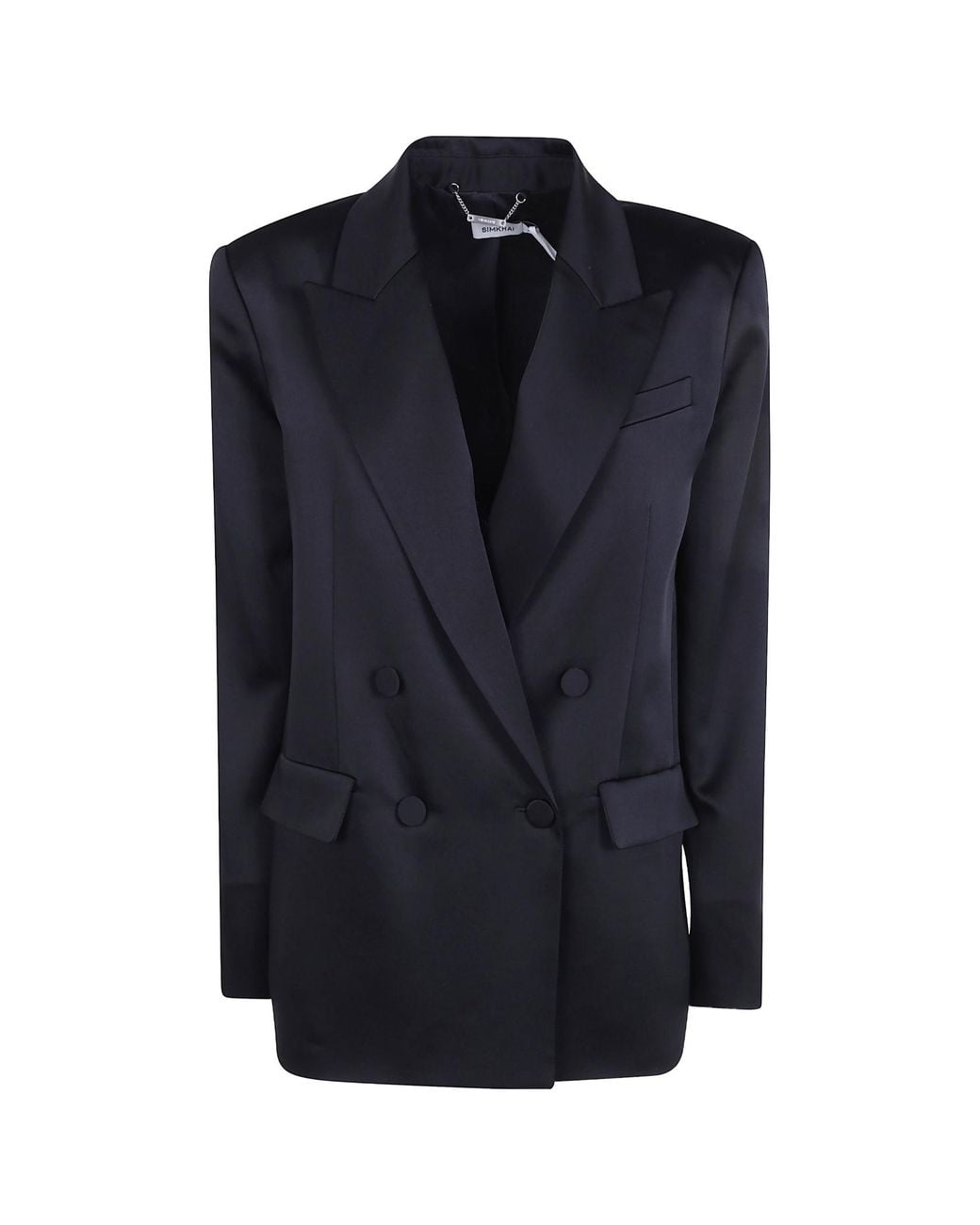 Jonathan Simkhai Blue Satin Blazer