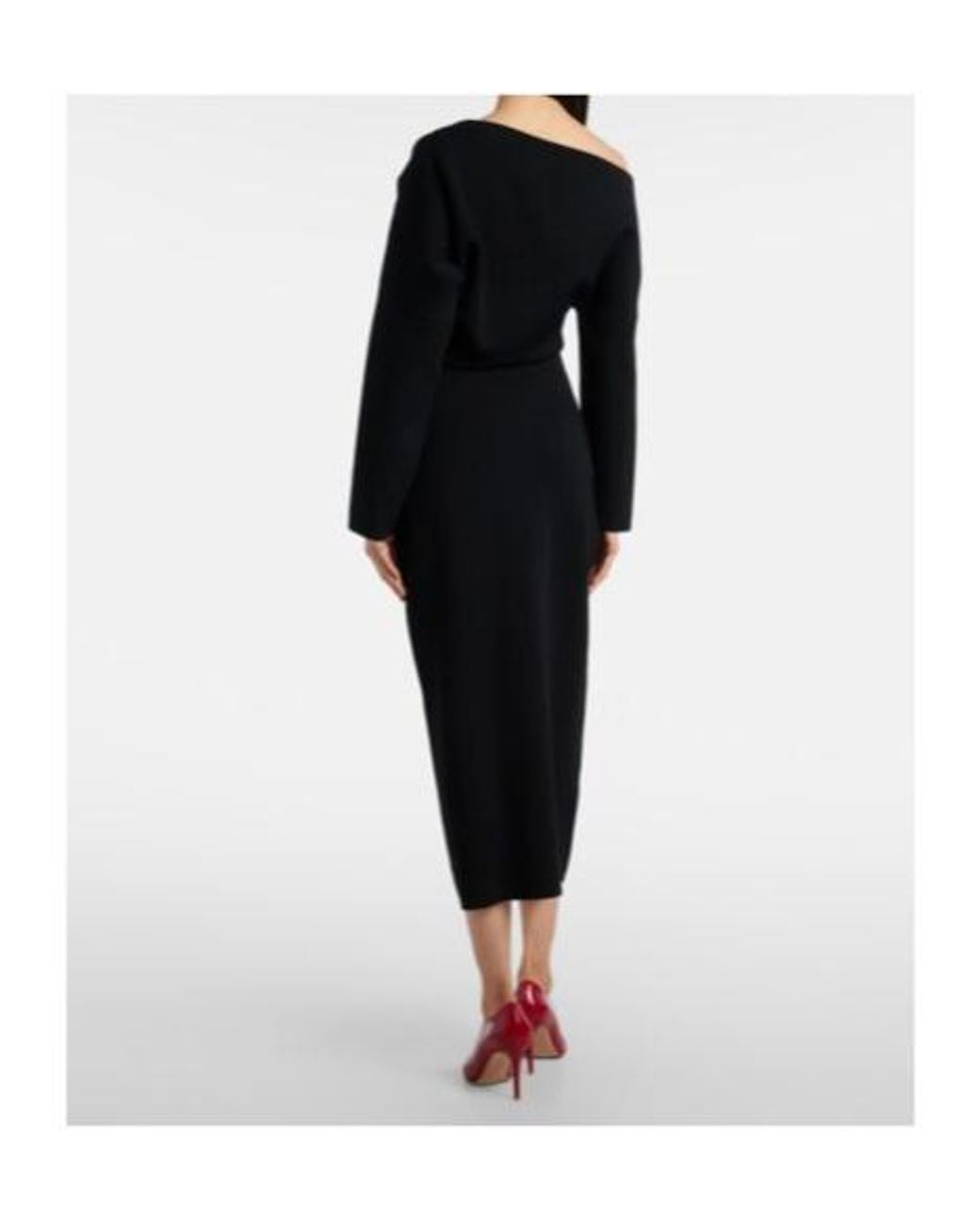 Altuzarra Black Etta One-Shoulder Maxi Dress