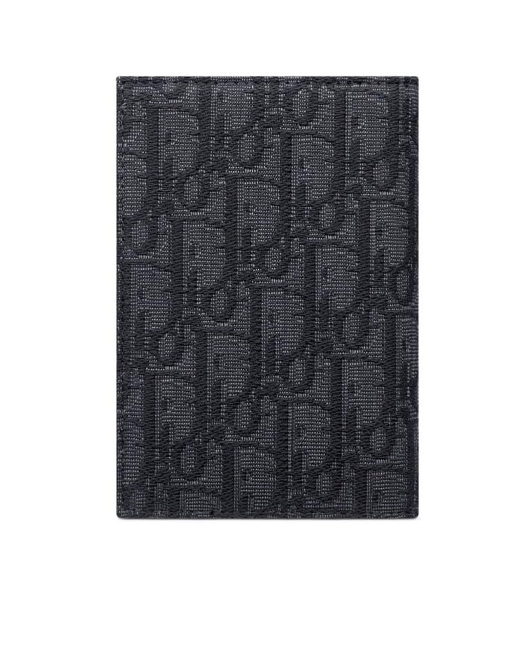 Dior Black Passport Cover for men