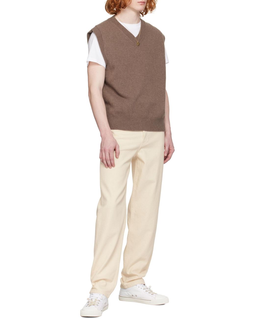 A.P.C. Natural Straight Leg Jeans for men