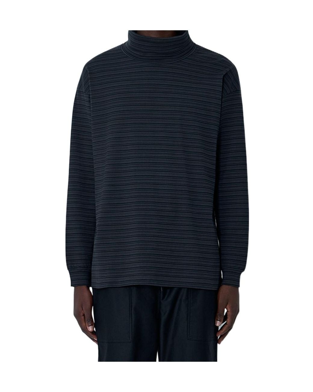 Comme des Garçons Blue Comme Des Garçons Homme Turtleneck Striped Jumper for men