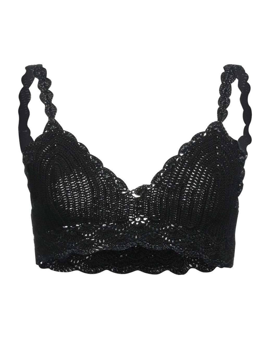 Dolce & Gabbana Black Sleeveless Knit Cropped Top