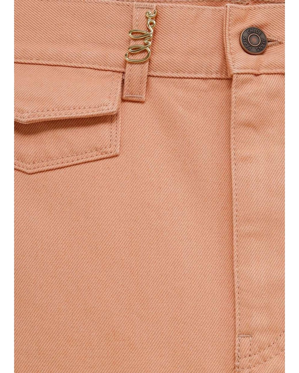 Chloé Pink Chloé High-Waisted Flared Jeans
