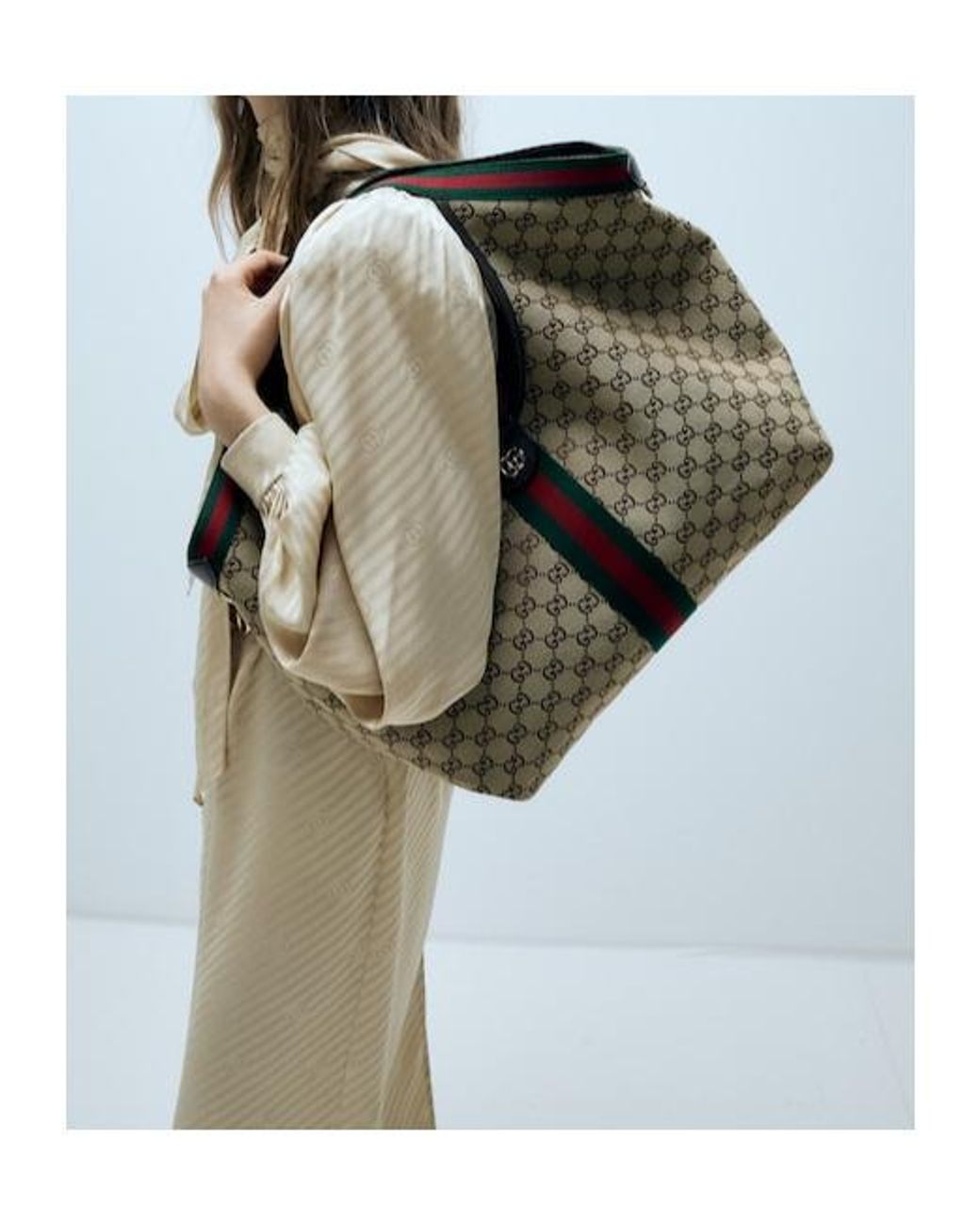 Gucci Metallic Giglio Large Top Handle Bag