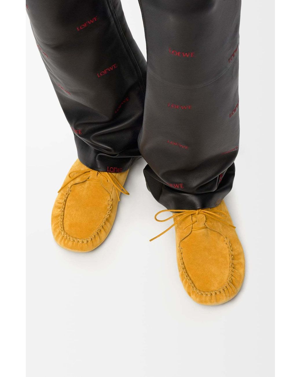 Loewe Yellow Rambla Boat Shoe for men