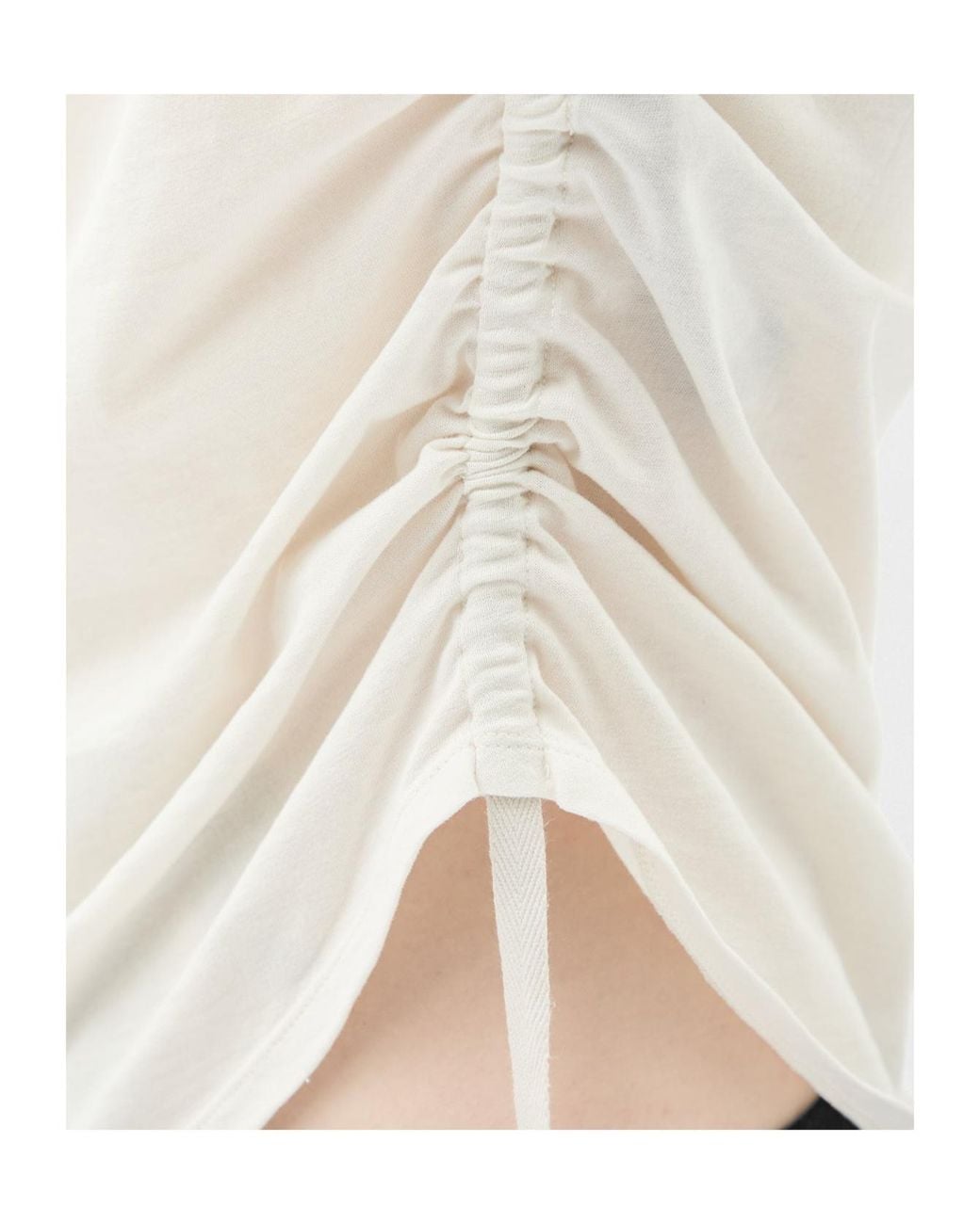 Ann Demeulemeester White Lenart Mock-Neck Long-Sleeve Top for men