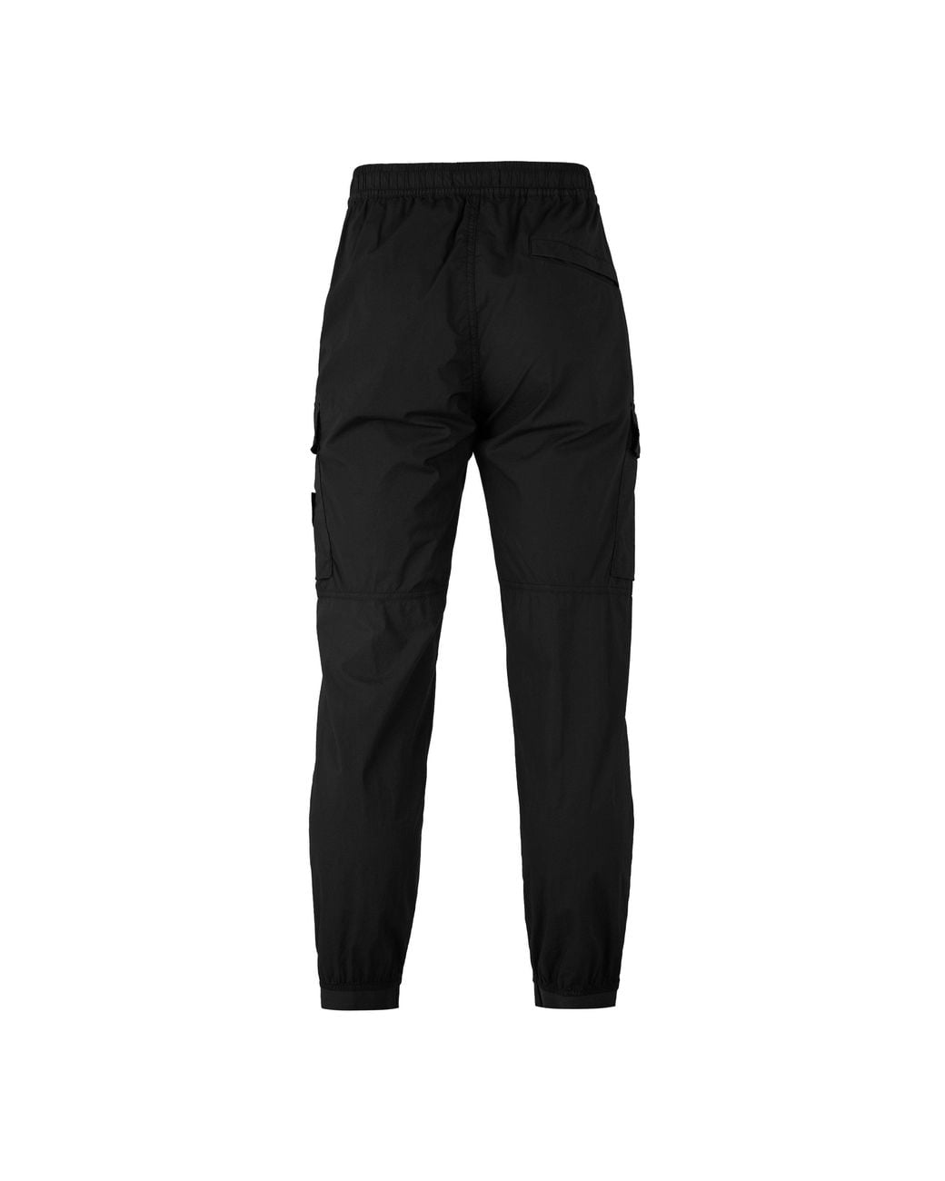 Stone Island Black Woven Cargo Jogger Pants for men