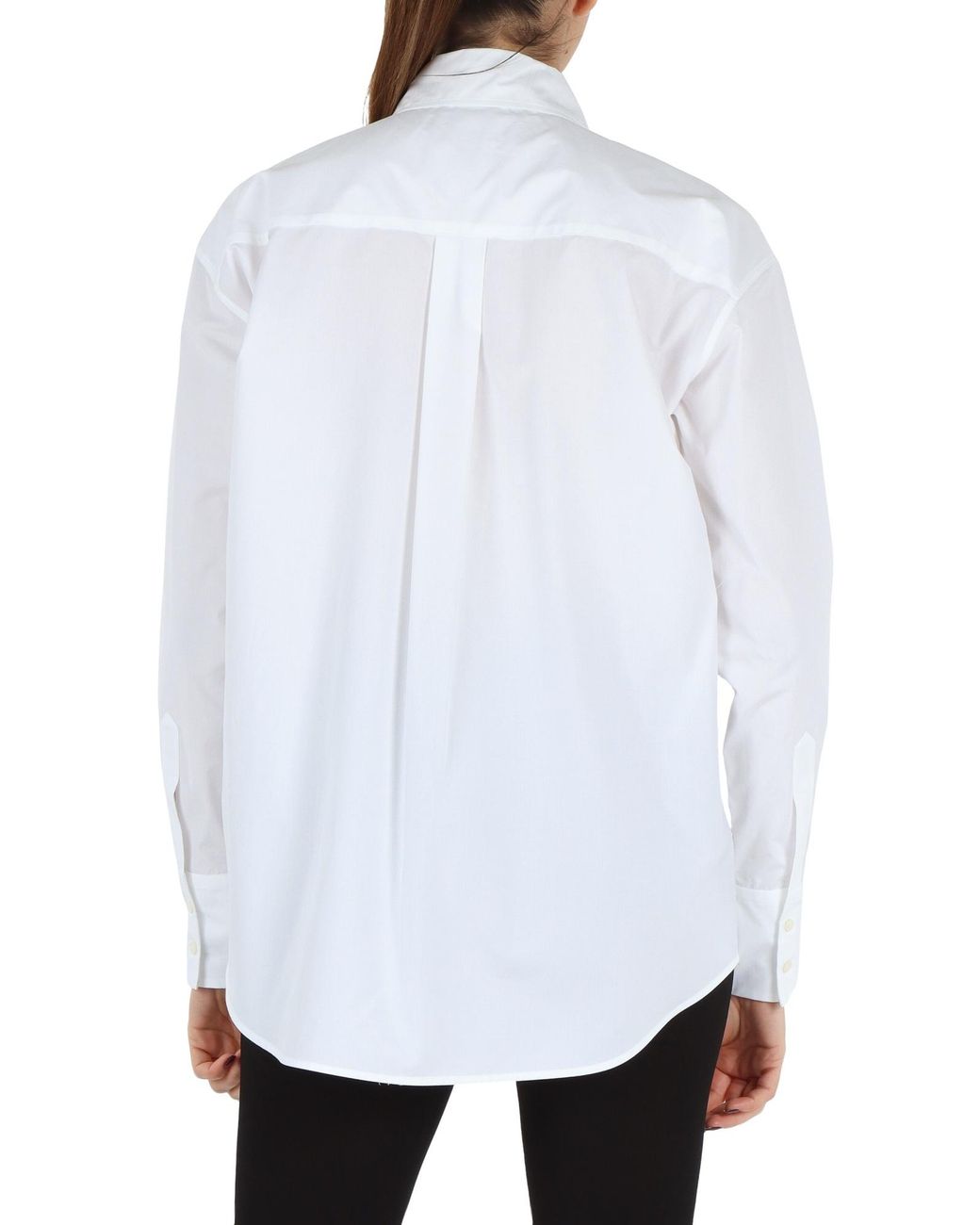 Fabiana Filippi White Long Sleeved Poplin Shirt