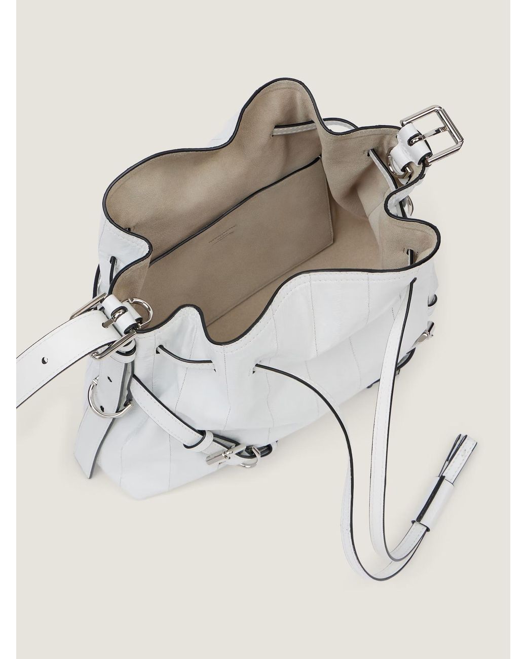 Givenchy White Voyou Small Bucket Bag