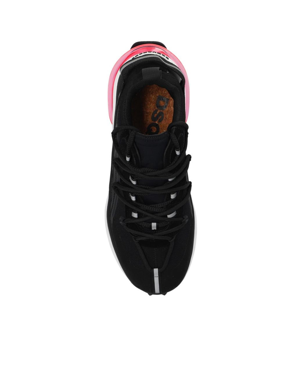 DSquared² Black Reflective-Detailed Chunky Lace-Up Sneakers