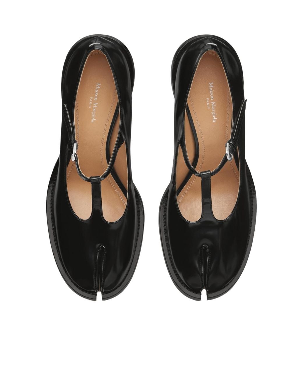 Maison Margiela Black Ourgeoise Tabi Toe Chunky Pumps