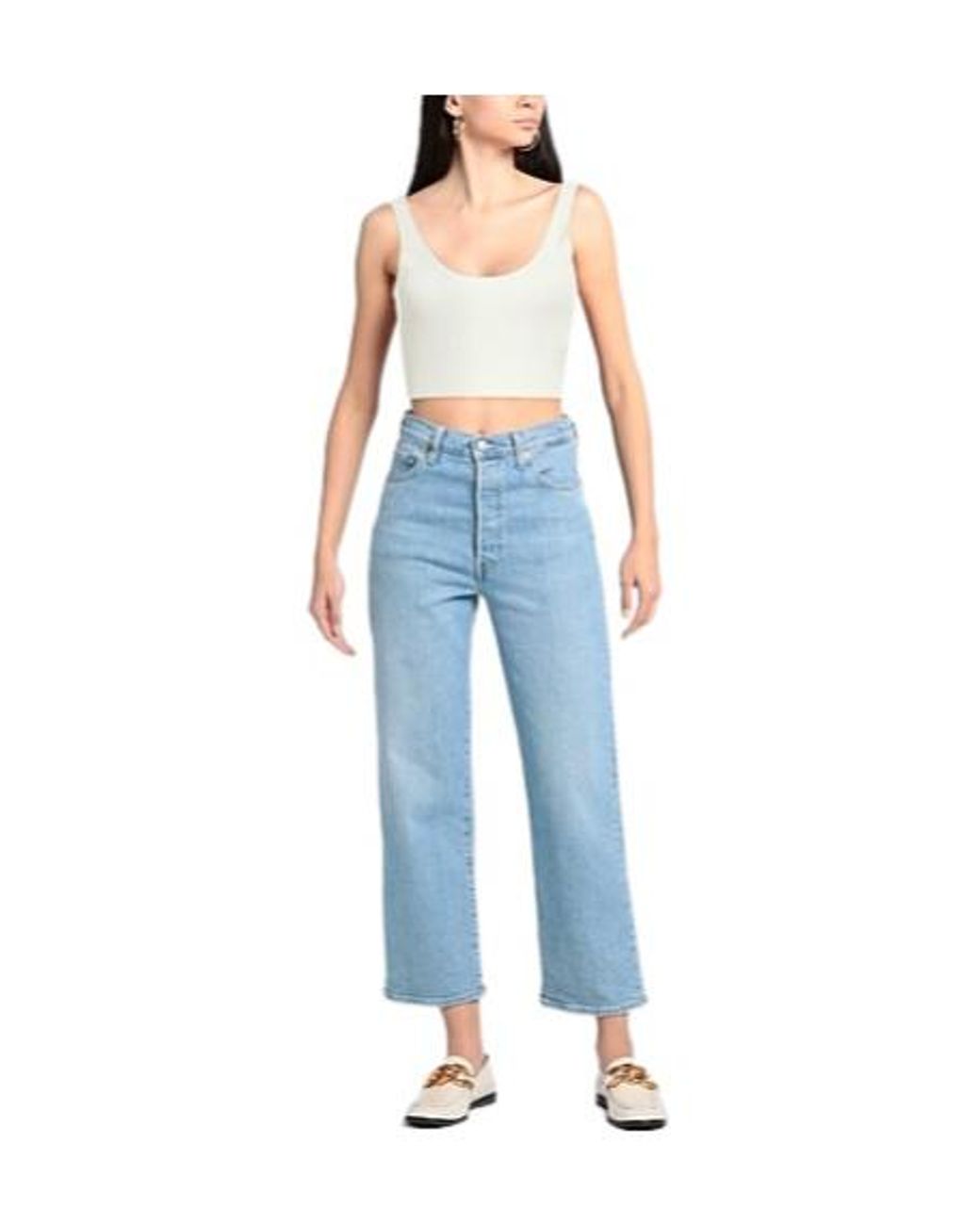 Chloé White Sleeveless Cropped Knit Top