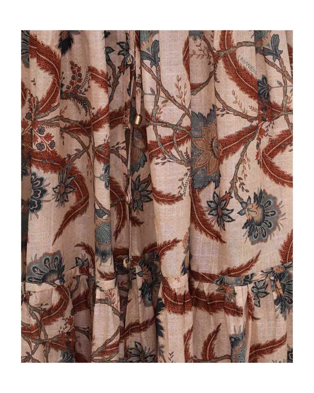 Zimmermann Multicolor Ascension Tie Billow Maxi Dress