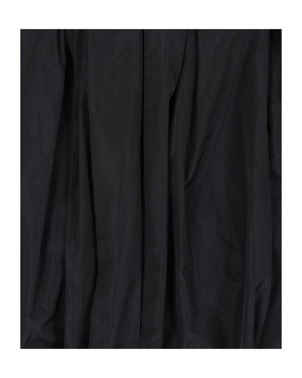 Jil Sander Black Draped Taffeta Balloon Skirt