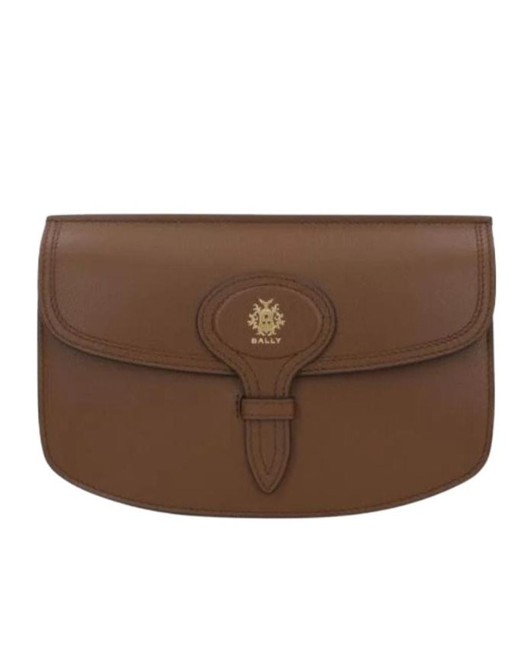 Bally Brown Flap Shoulder Bag