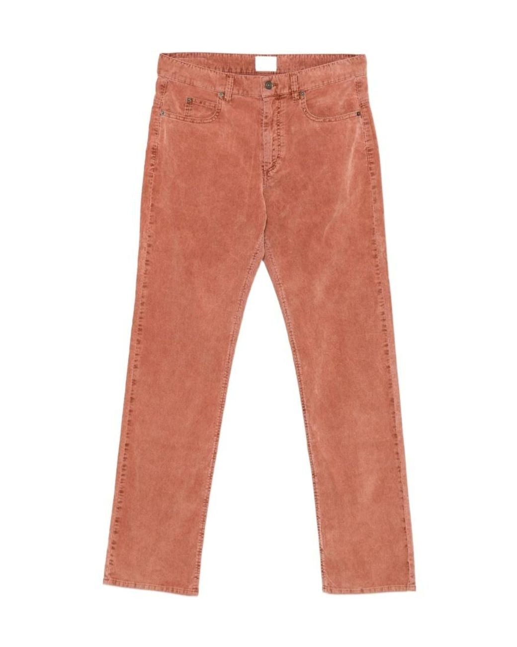 Isabel Marant Orange Logo Patch Straight-Leg Jeans for men