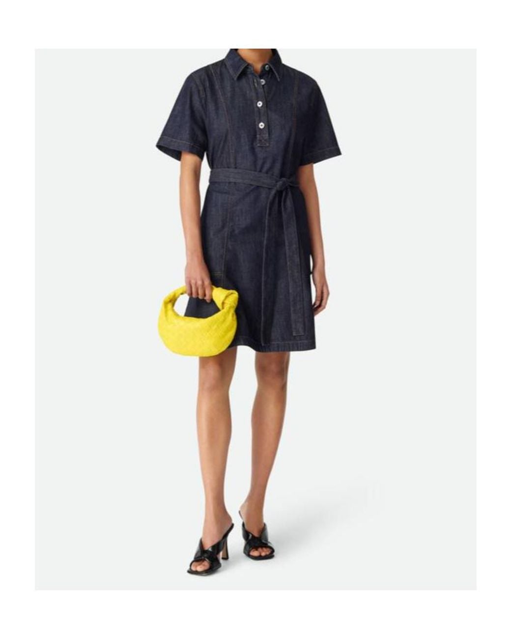 Bottega Veneta Yellow Mini Jodie