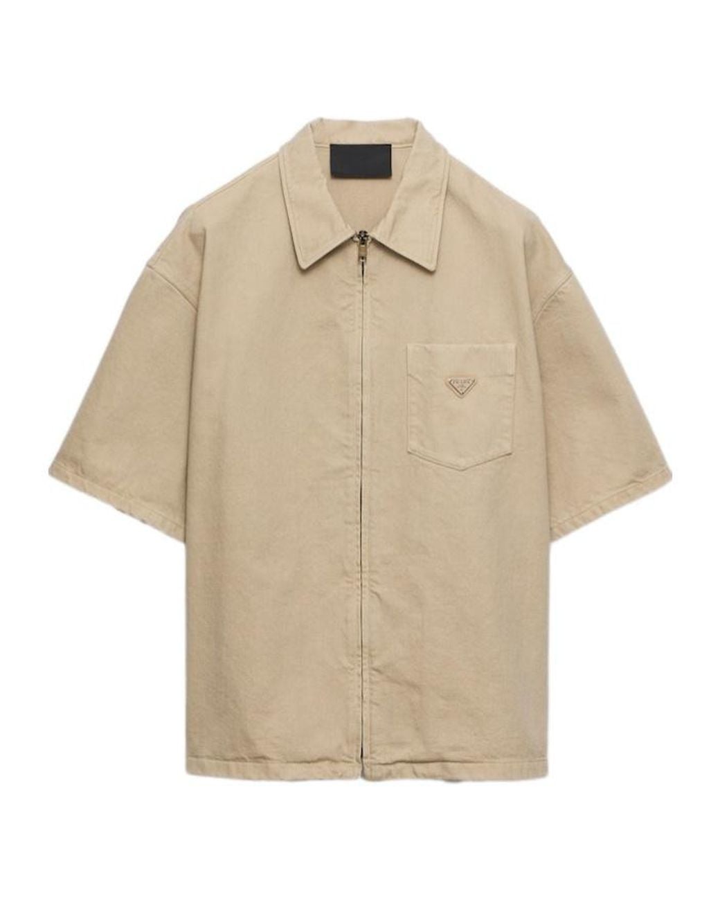 Prada Natural Old Denim Shirt for men
