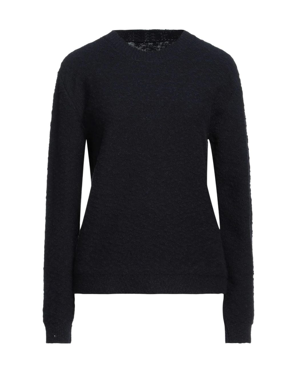 Maison Margiela Black Simple Solid-Color Knit Top
