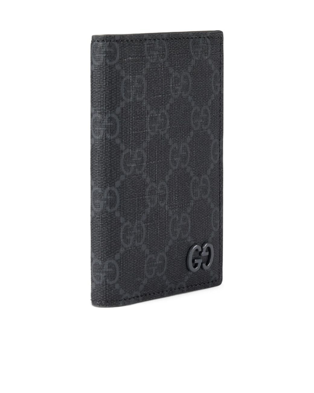 Gucci Gray Monogrammed Bifold Cardholder for men