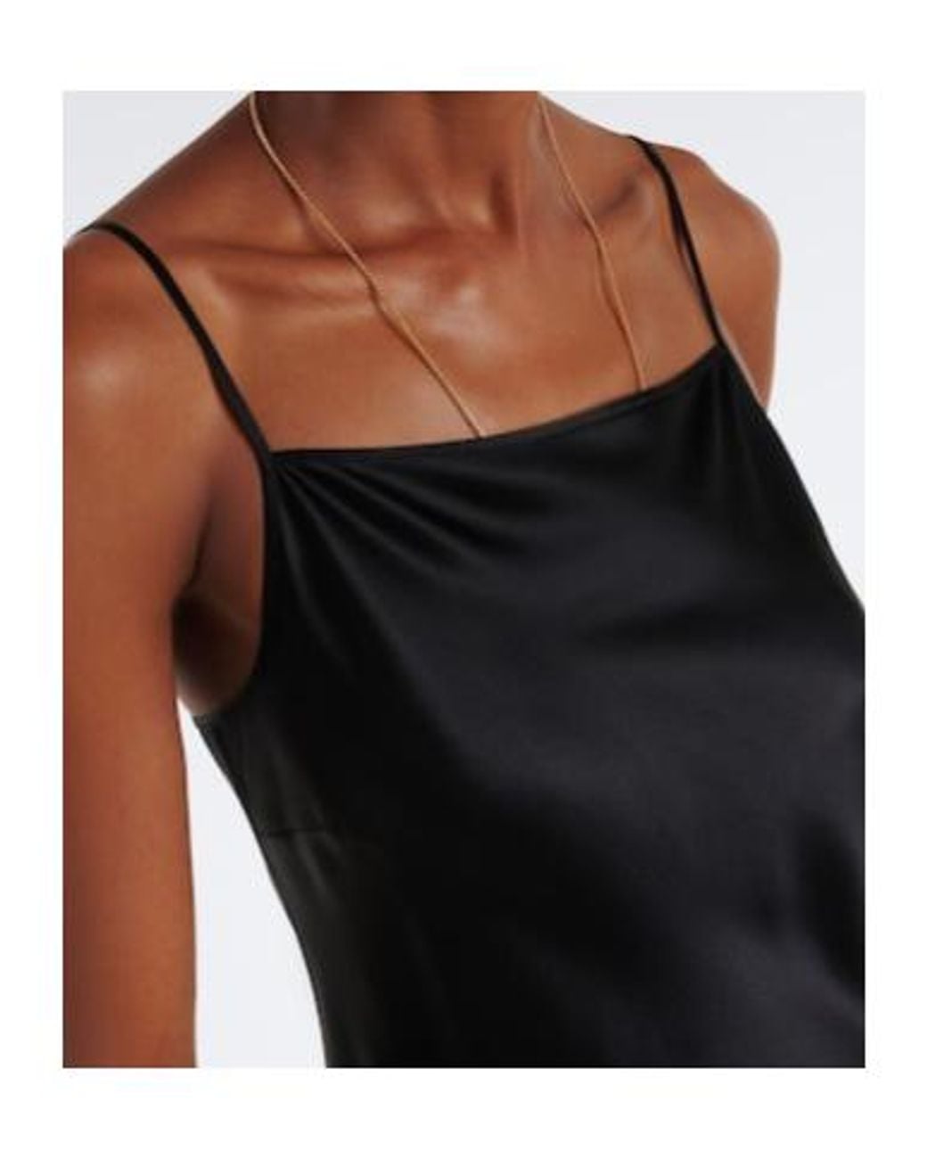 Joseph Black Cloe Silk Satin Midi Dress