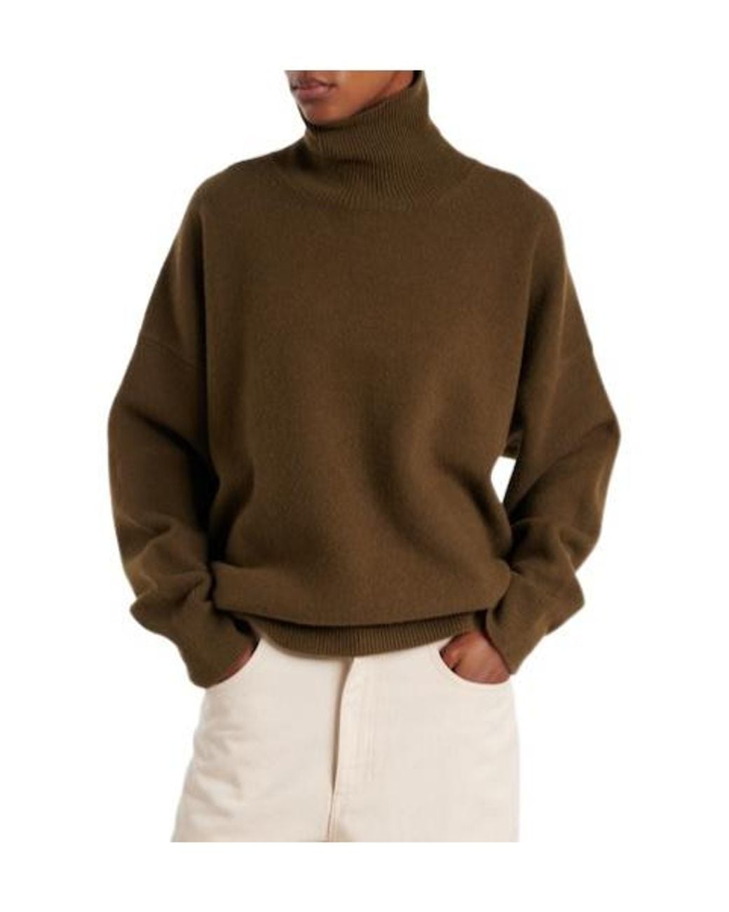 Rohe Brown Wool Turtleneck Sweater