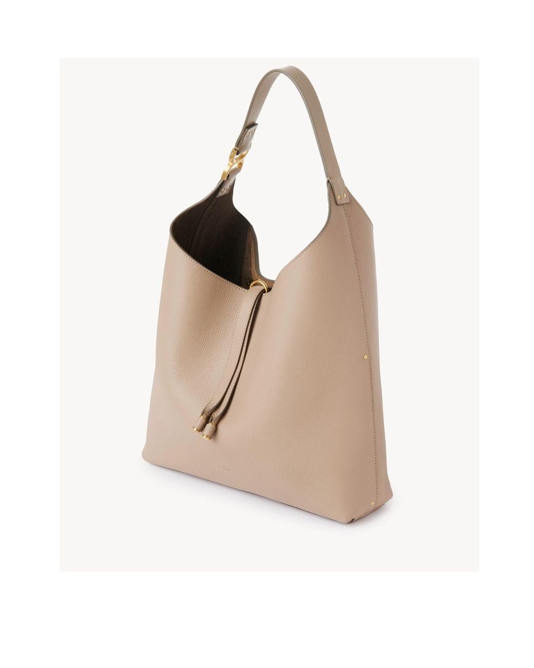 Chloé Natural Chloé Marcie Tassel-Closure Tote Bag
