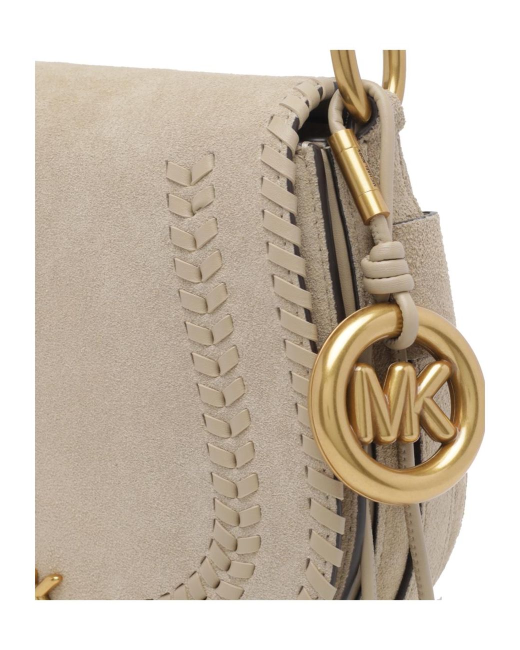 MICHAEL Michael Kors Natural Sac À Bandoulière Josie À Coutures Au Point Roulé