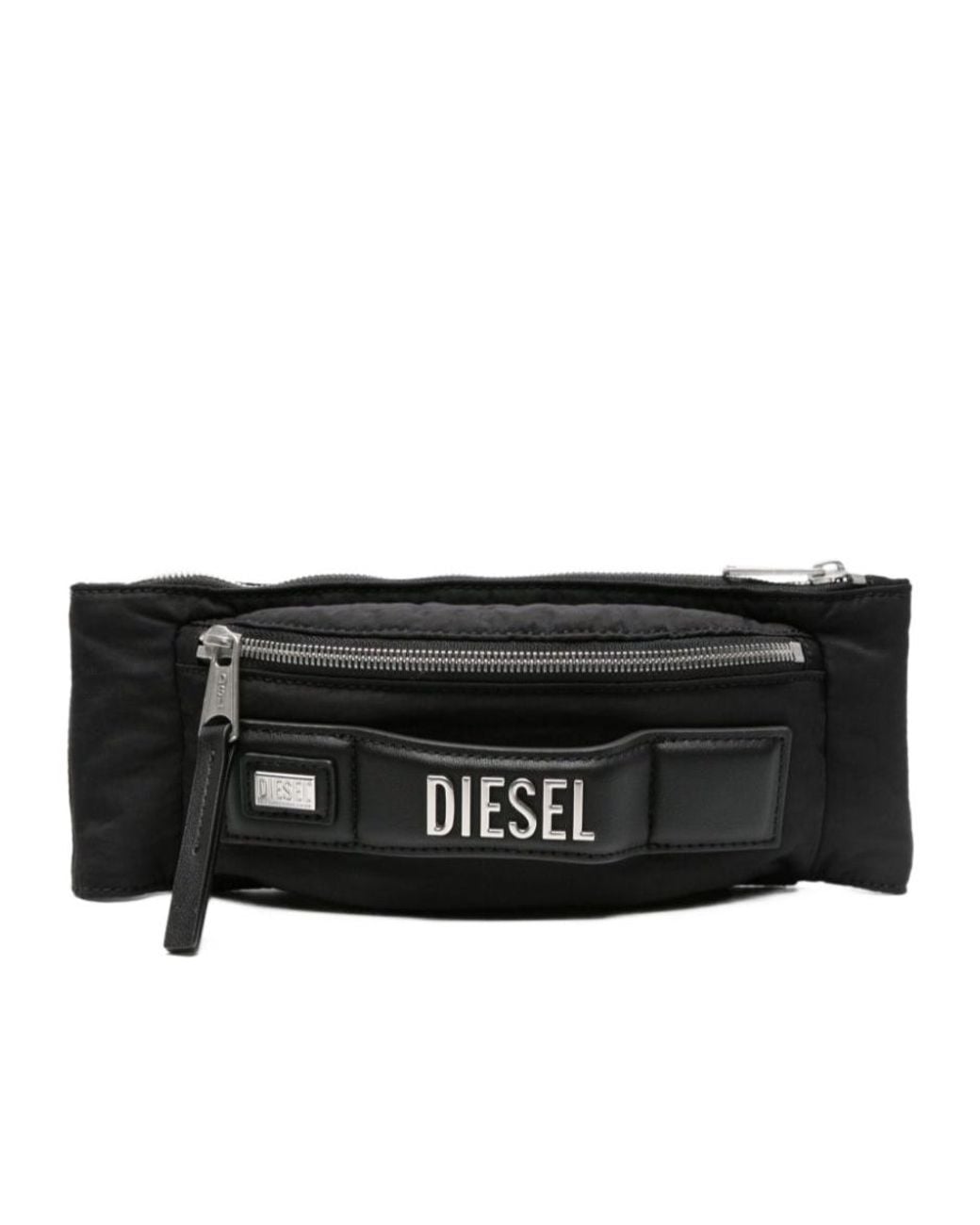 DIESEL Black Logo Lettering Belt Bag