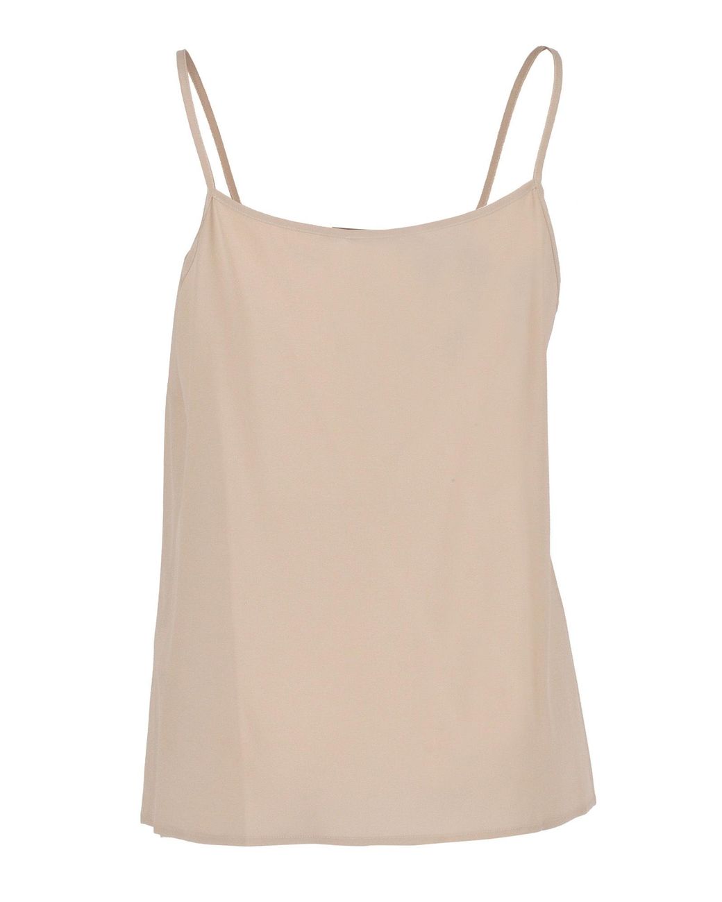 Peserico Natural Beaded-Trim Camisole Top