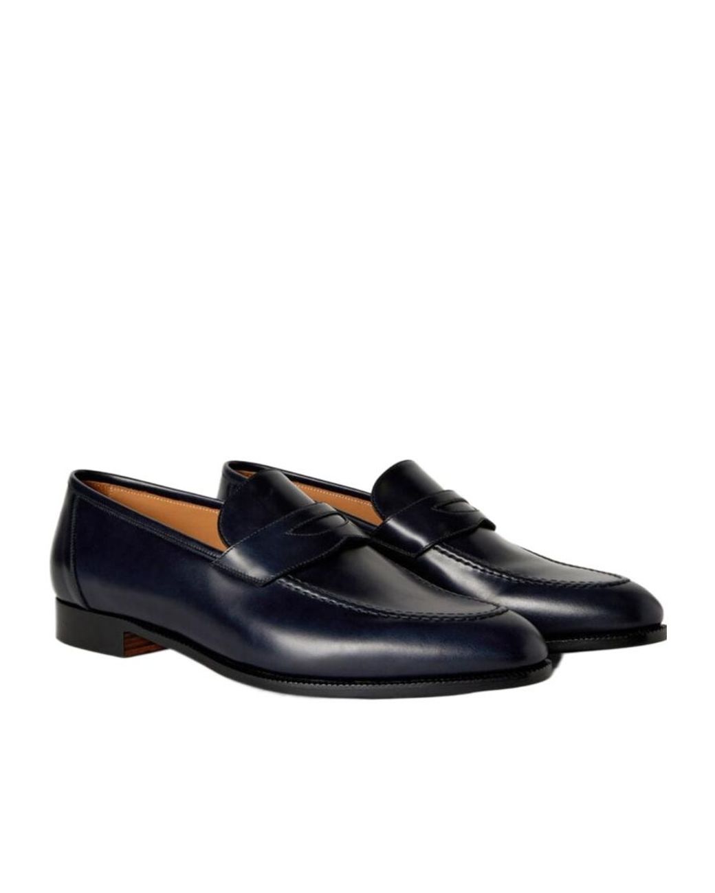 Loro Piana Black Sergio Flat Loafers for men