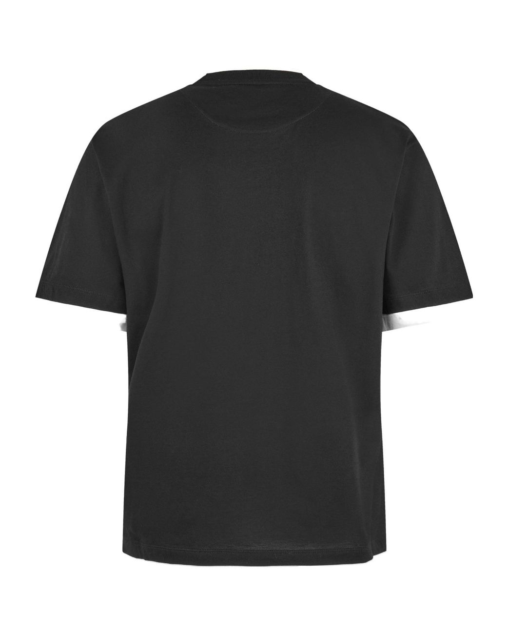 Prada Black Color-Blocked T-Shirt for men