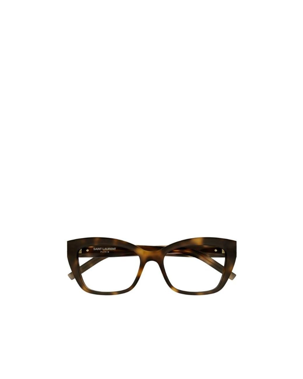 Saint Laurent White Eyewear Cat-Eye Glasses