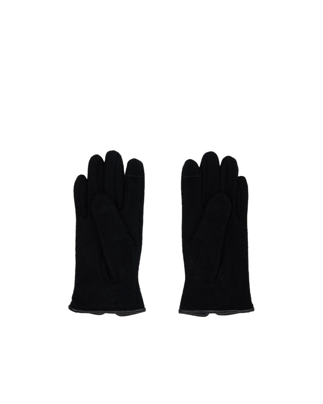 Vivienne Westwood Black Orb Engraved Gloves