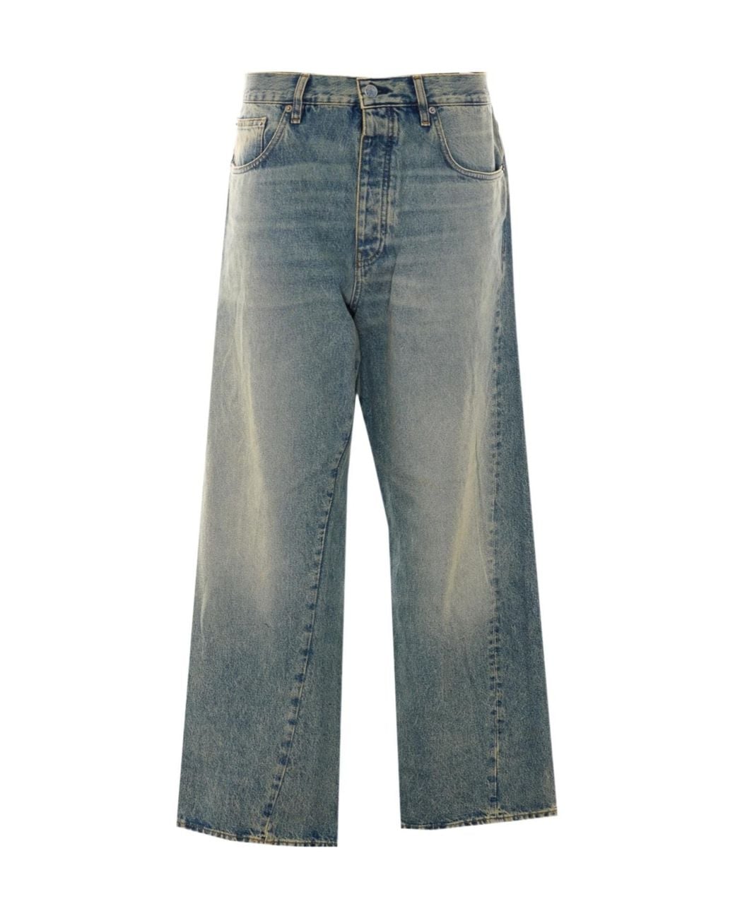 sunflower Blue Wide Twisted Jeans for men