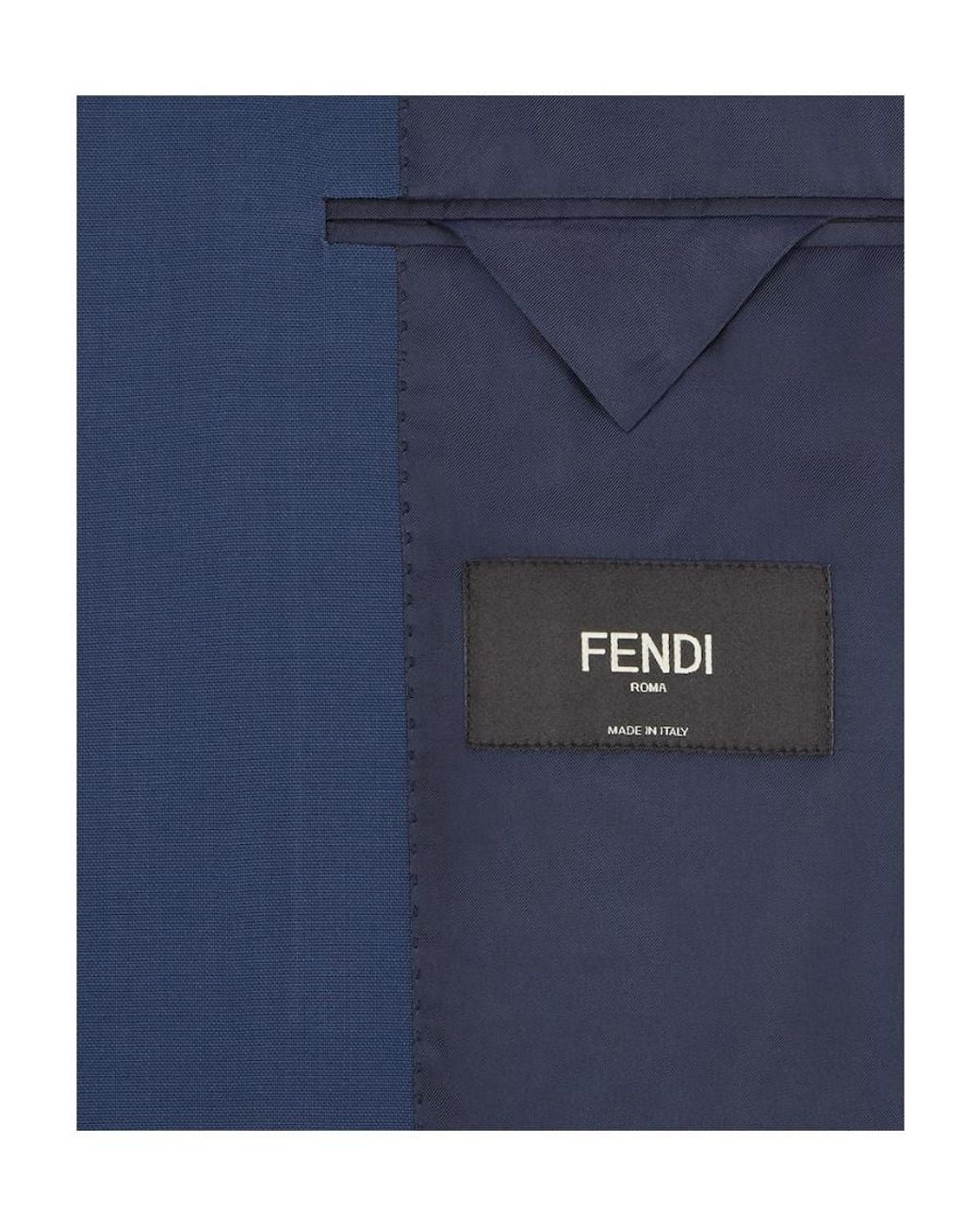 Fendi Blue Blazers for men